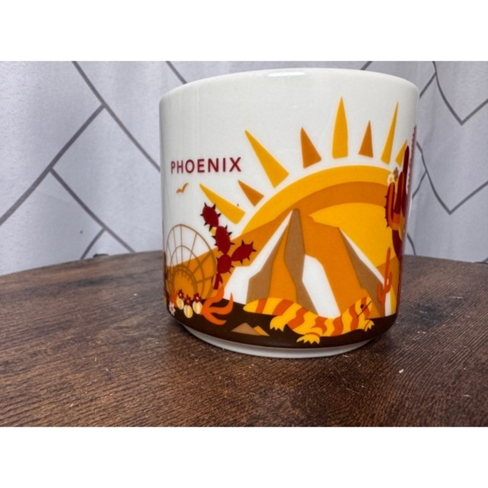 Starbucks You Are Here Phoenix Mug Arizona Desert Cactus 14oz Coffee Cup 2017